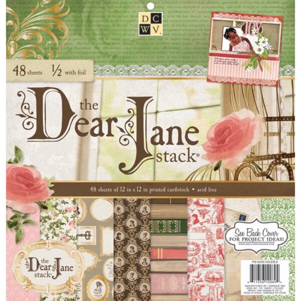 d c w v paper block 30.5x30.5 cm dear jane   ps-005-00263