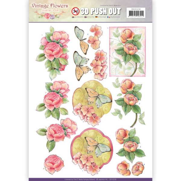 Stansvel- Jeanine's Art - Vintage Flowers - Sweetheart Vintage SB10238