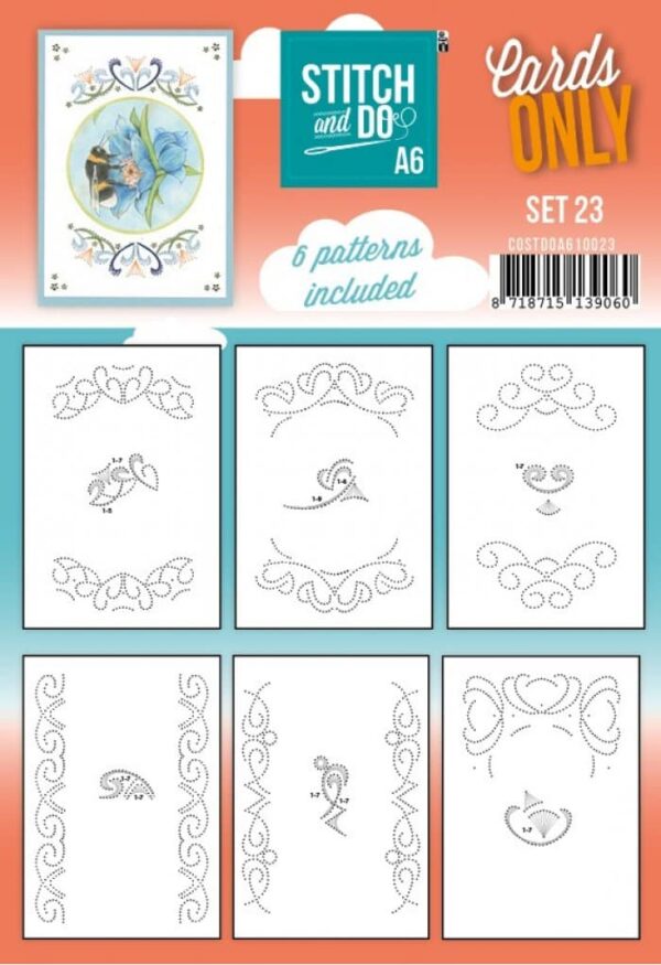 Stitch and Do - Cards Only A6 - Set 23 COSTDOA610023