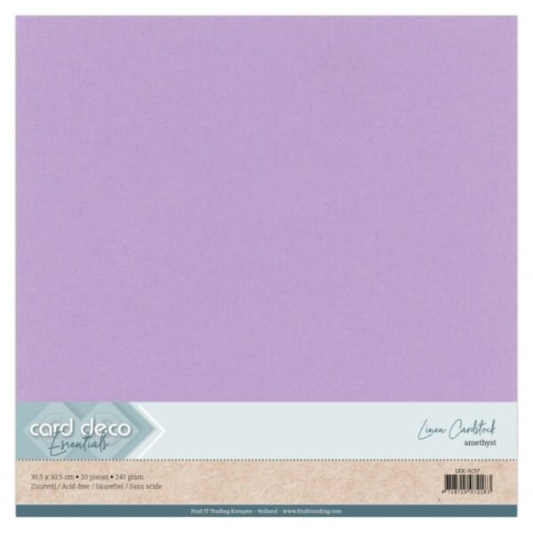 Linen Cardstock - SC - Amethyst LKK-SC57 per vel