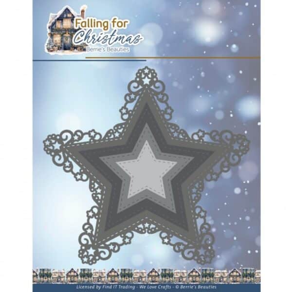 Dies - Berries Beauties - Falling for Christmas - Frosted Gold Borders BBD10026