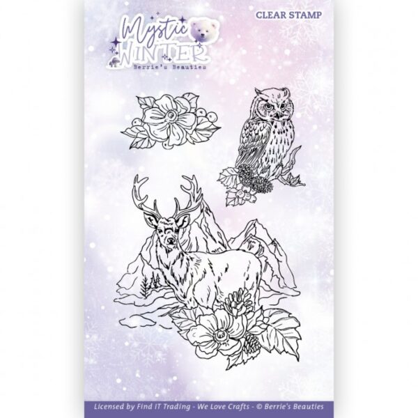 Clear Stamps - Berries Beauties - Mystic Winter - Deer BBCS10018