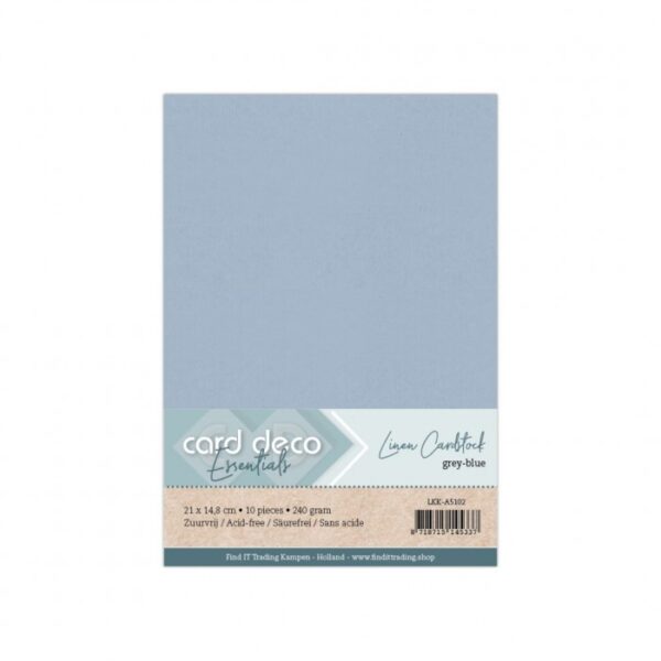 Linen Cardstock - A4 - Grijsblauw LKK-A4102