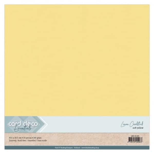 Linen Cardstock - SC - Zachtgeel LKK-SC101