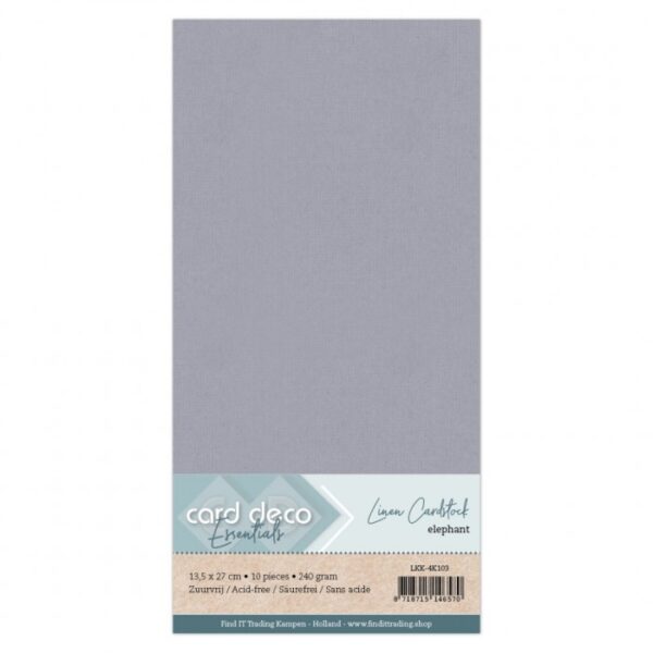 Linen Cardstock - 4K - Elephant Grey LKK-4K103