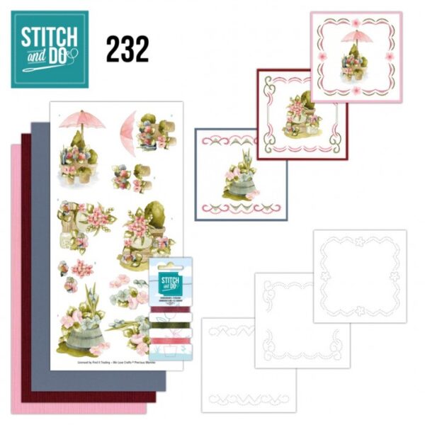 Stitch and Do 232 - Precious Marieke - Flowers in Pot STDO232