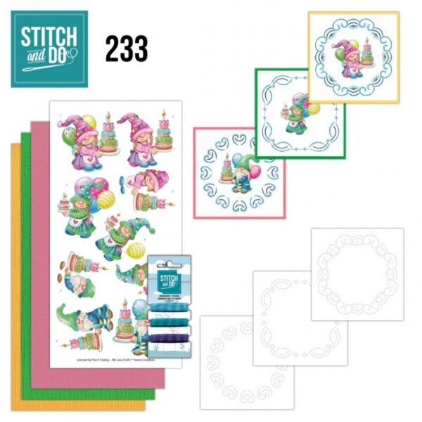 Stitch and Do 233 - Yvonne Creations - Gnome Cake STDO233