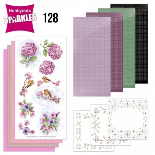 Sparkles 128 - Yvonne Creations - Aquarella Violets SPDO128