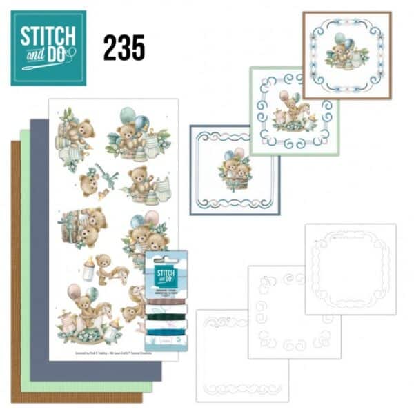 Stitch and Do 235 - Yvonne Creations - Cute Bears STDO235